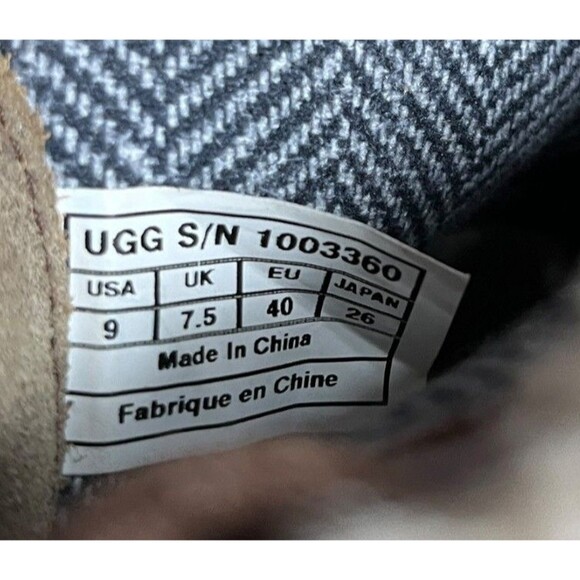 Ugg Zea Wedge Boots Women's 9 Brown Waterproof Suede Shearling - Picture 10 of 11